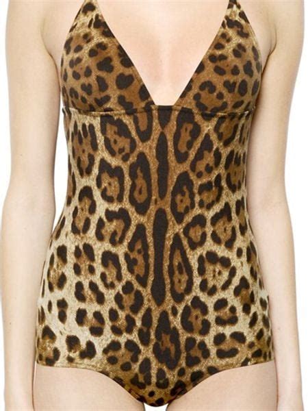 dolce gabbana leopard swimsuit|Dolce & Gabbana bathing suit.